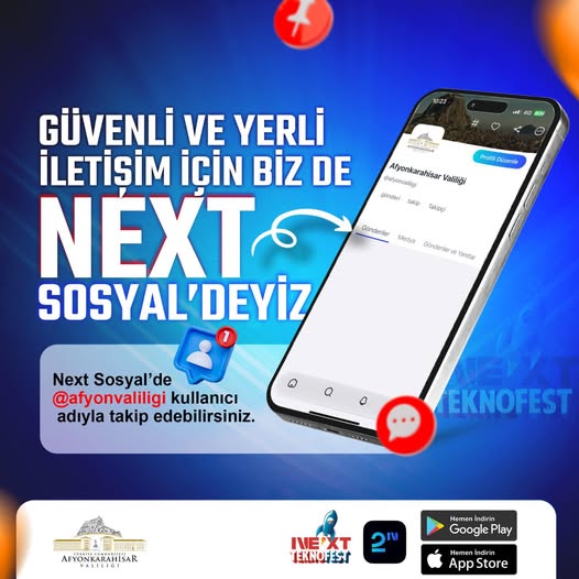 Afyonkarahisar Valiliği NEXT SOSYAL'de