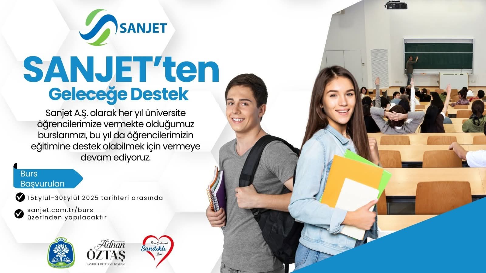 SANJET’ten Geleceğe Destek: Öğrencilere Burs Başvuruları Başladı