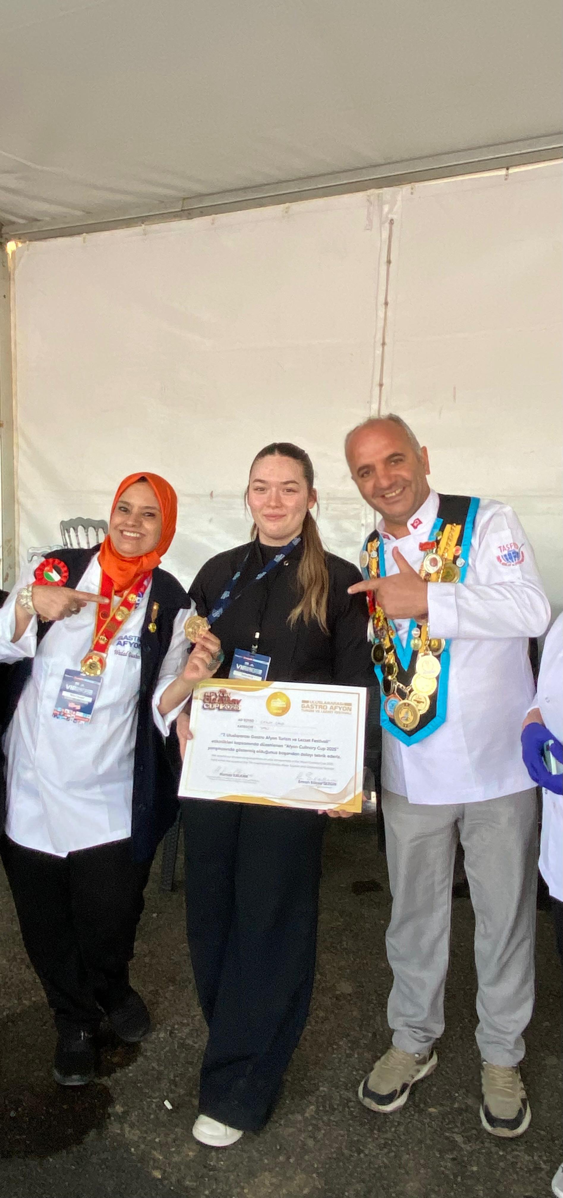 Ceylin Çalış, Gastro Afyon’da Üst Üste İki Kez Birinci Oldu