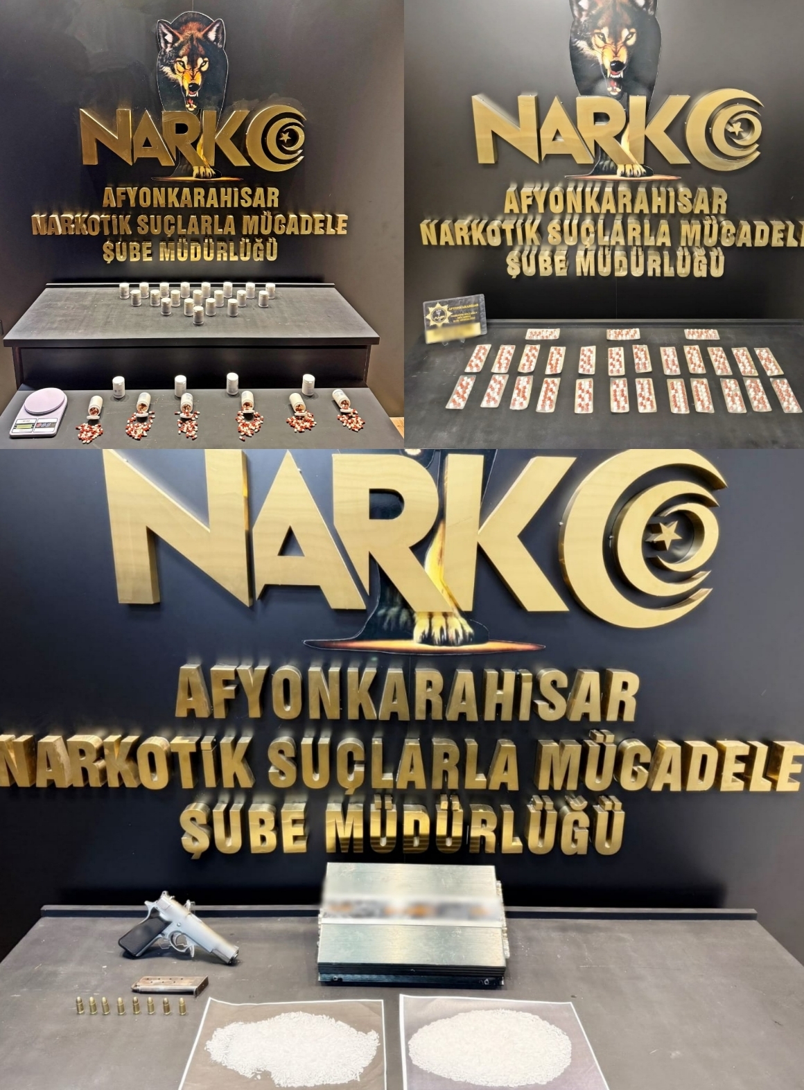 Afyonkarahisar da Uyuşturucu Operasyonları Çok Sayıda Madde Ele Geçirildi