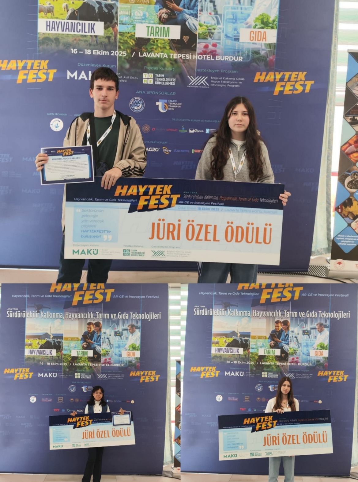 Afyonkarahisar Dumlupınar BİLSEM Öğrencileri HAYTEKFEST ten 3 Ödülle Döndü