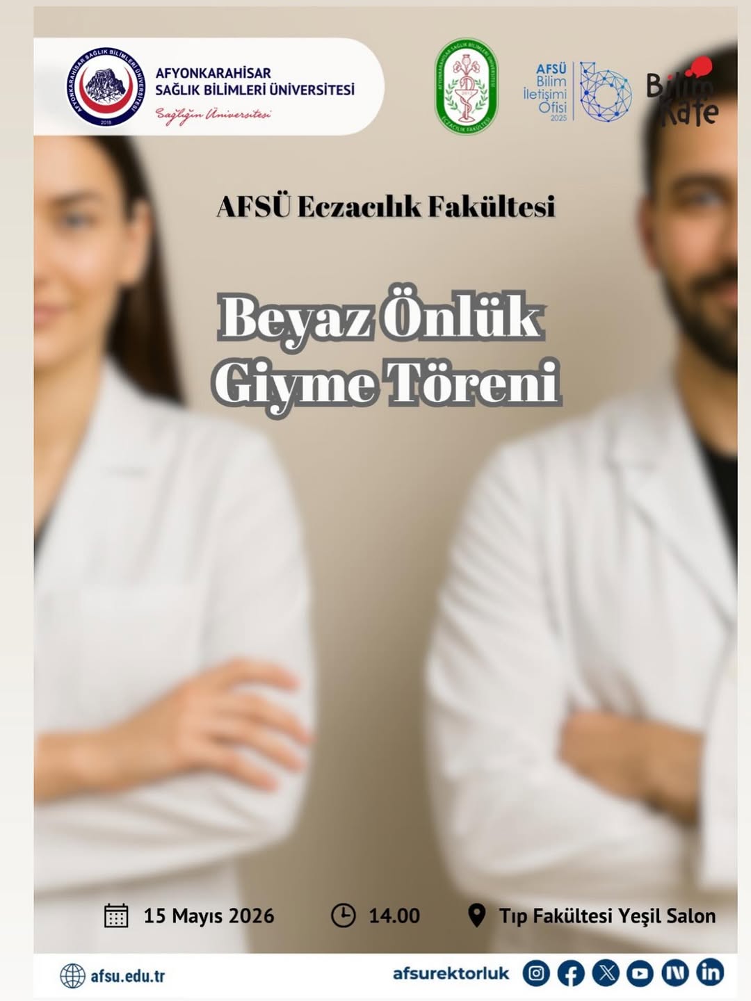 AFSÜ Eczacılık Beyaz Önlük Giyme Töreni