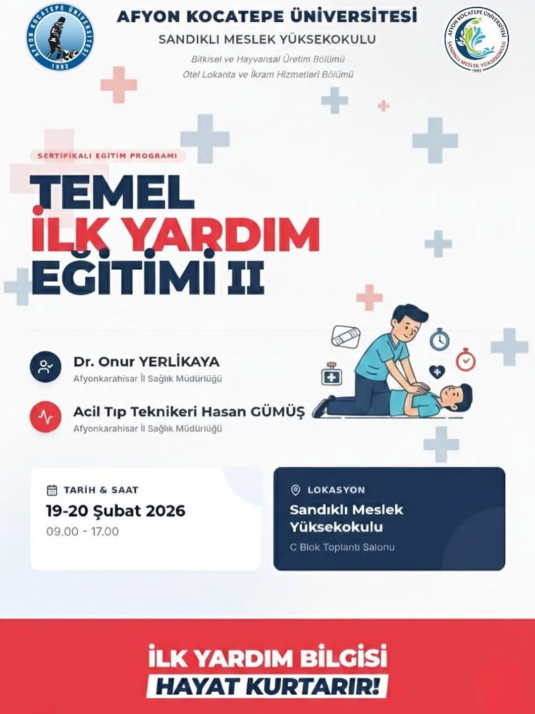 Afyon Kocatepe Üniversitesi'nden Önemli Eğitim Programı Duyurusu