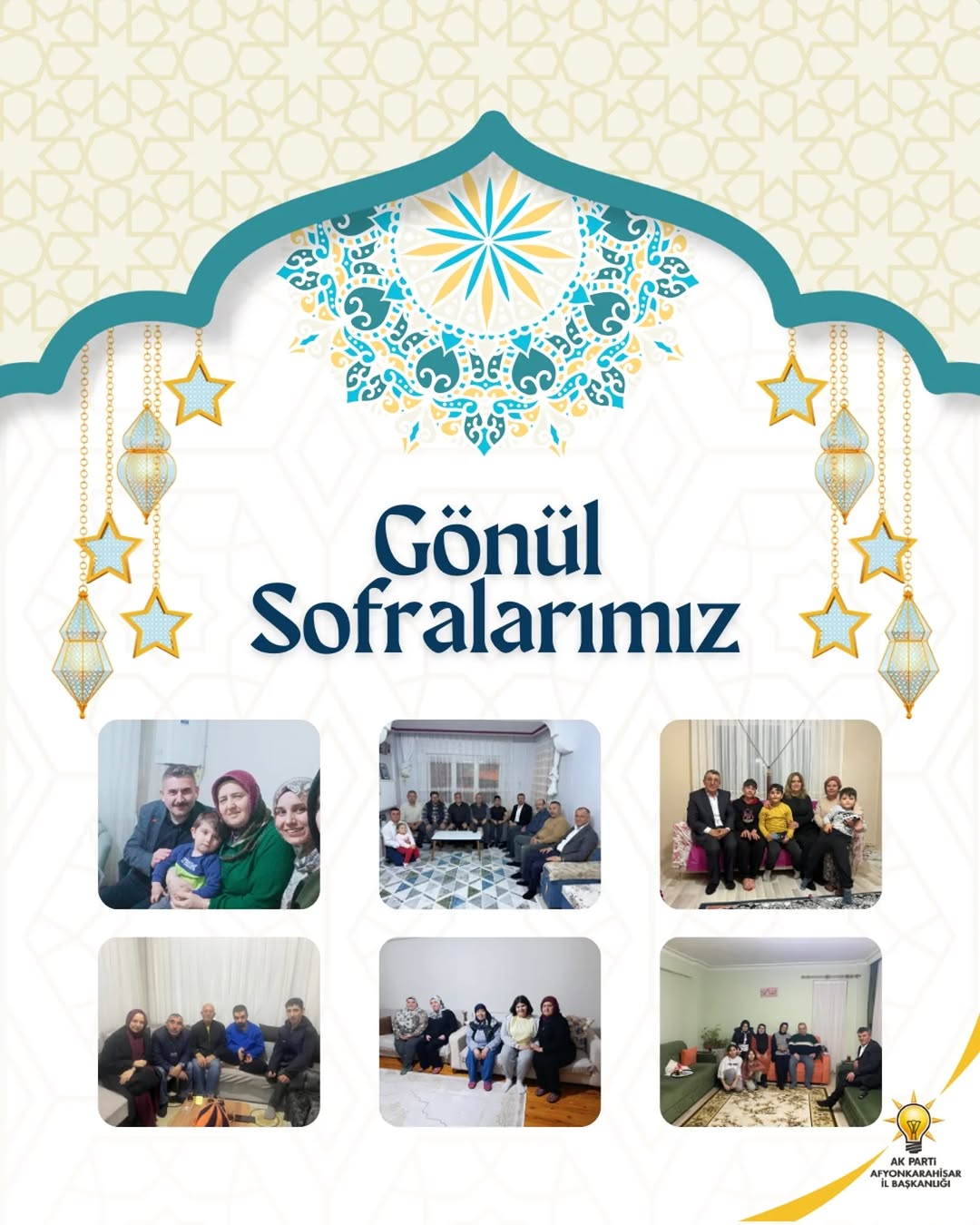 AK Parti Afyonkarahisar İl Başkanlığı'ndan Gönül Sofralarında Ramazan Paylaşımı