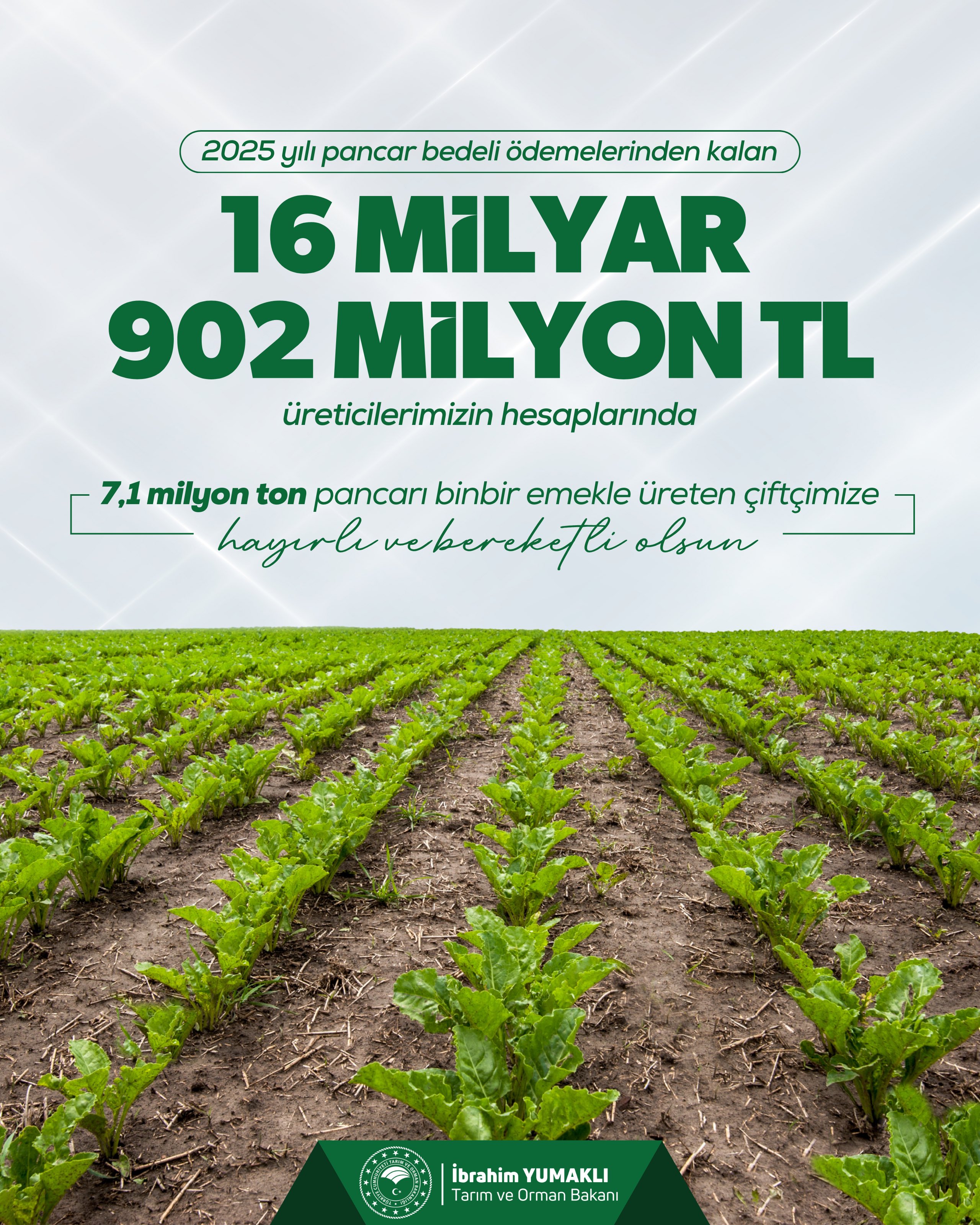 Çiftçilere Destek Ödemesi