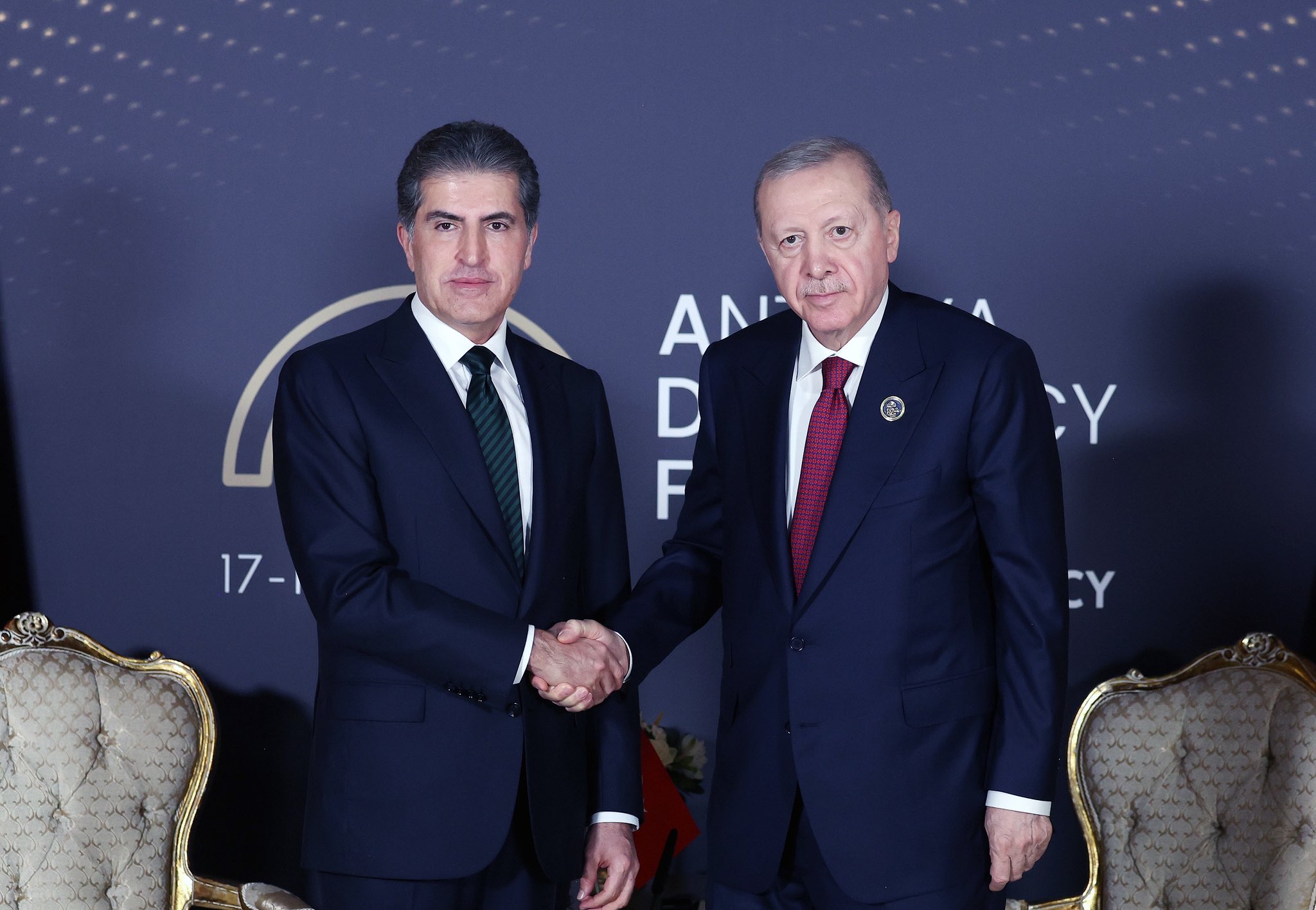 Cumhurbaşkanı Erdoğan, Neçirvan Barzani'yi kabul etti