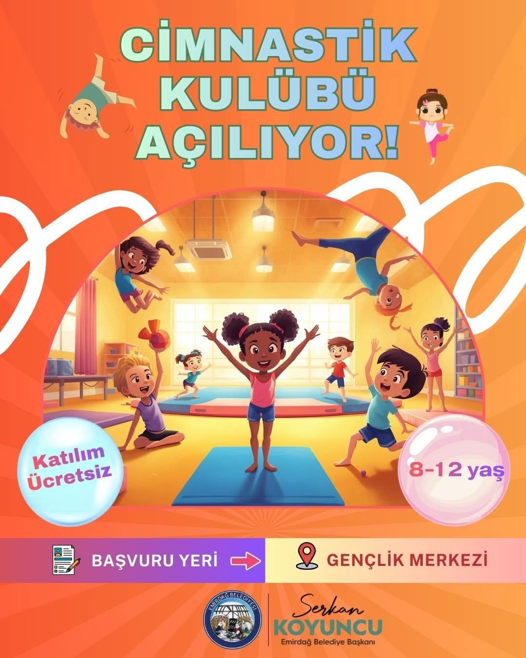 Emirdağ Belediyesi Gençlik Merkezi’nde Cimnastik Kulübü Açılıyor