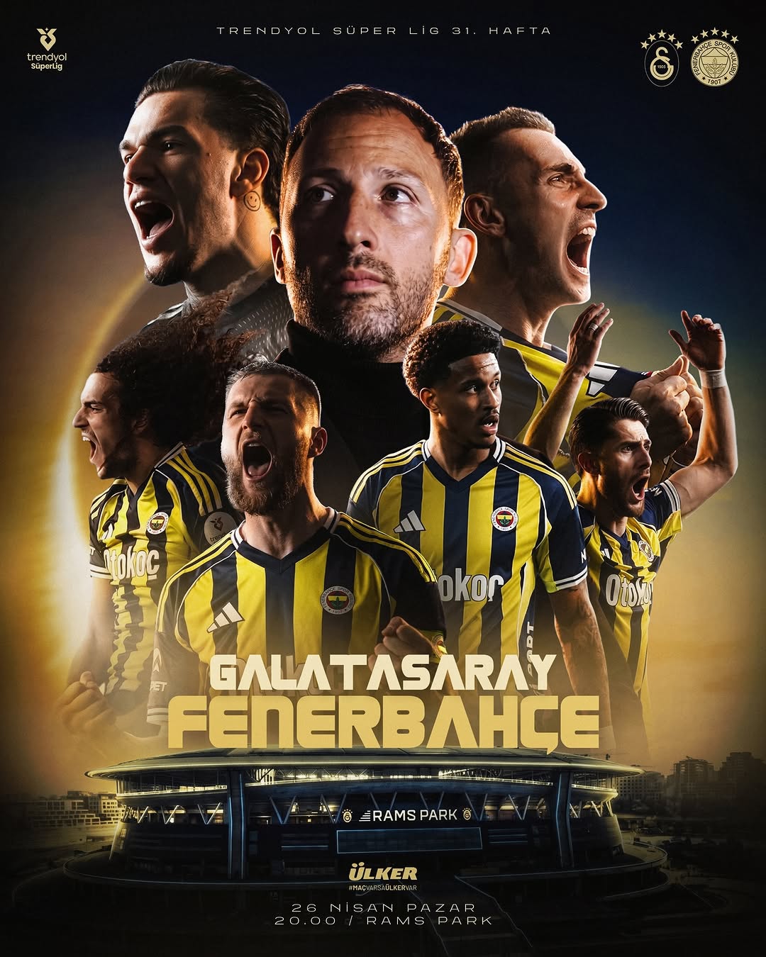 Fenerbahçe - Galatasaray Derbisi Bu Akşam!