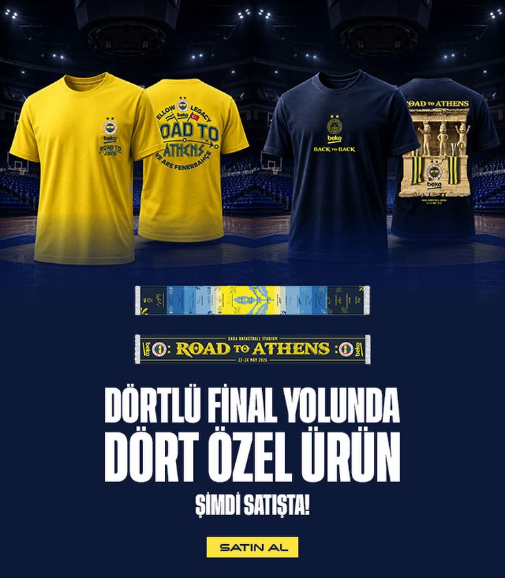 Fenerbahçe'nin Atina'daki Final Four Heyecanıyla İlgili Özel Ürünleri Fenerium'da!