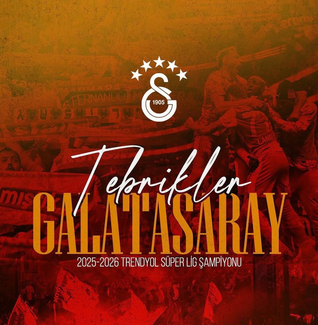 Galatasaray 2025-2026 Sezonunda Trendyol Süper Lig Şampiyonu