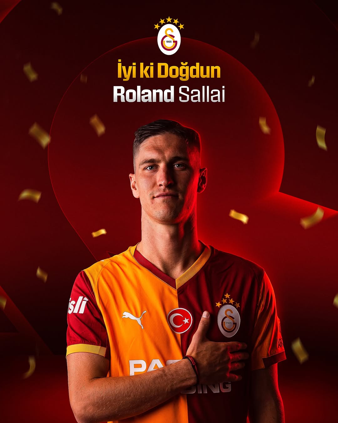 Galatasaray Futbolcusu Roland Sallai'nin Doğum Günü Kutlu Olsun