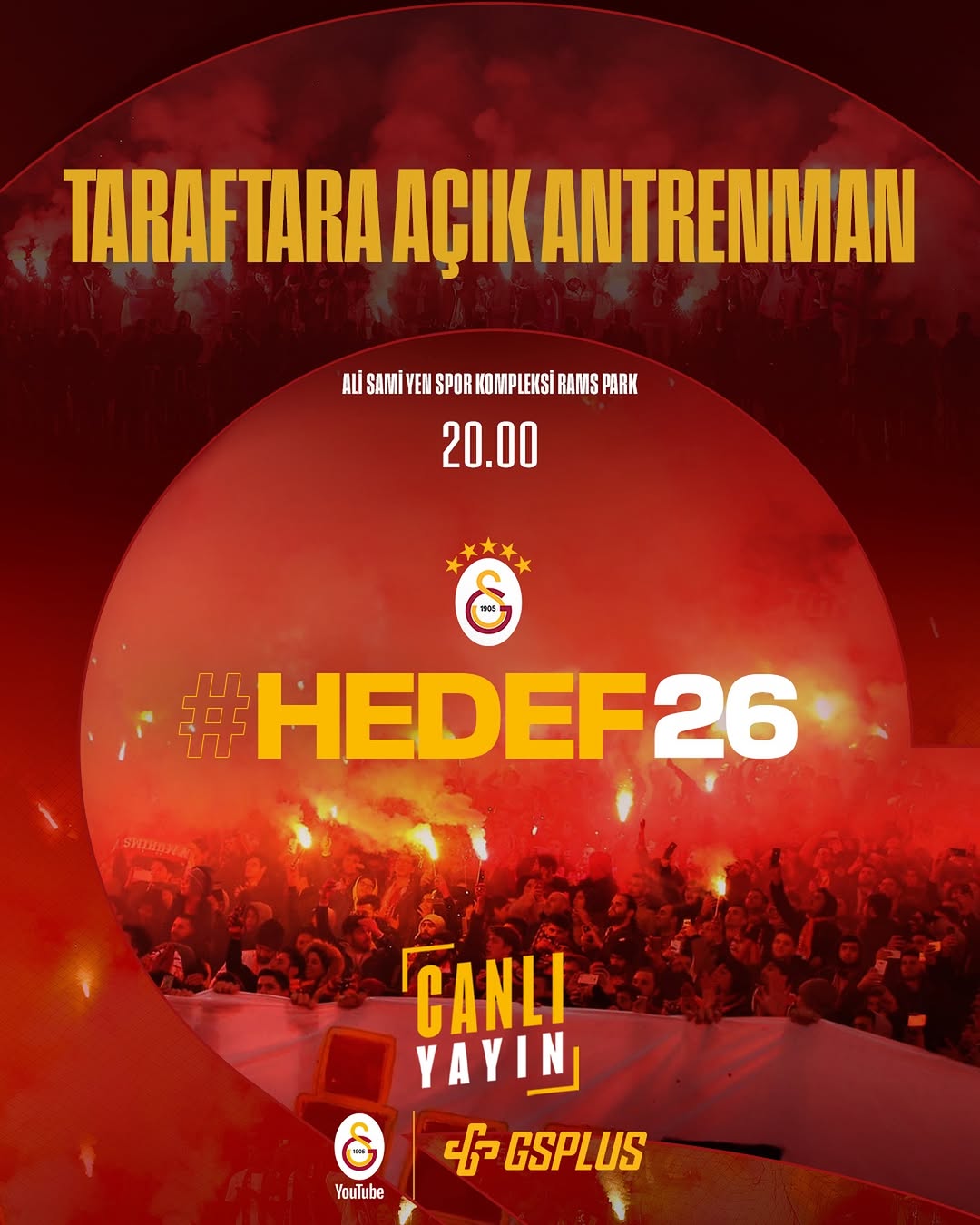 Galatasaray'ın Samsunspor Maçı Hazırlıkları Canlı Yayınla İzlenecek