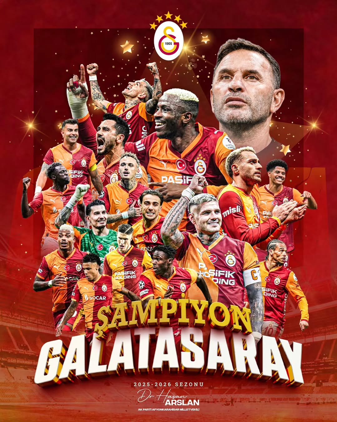 Galatasaray Şampiyonluğunu Kutladı