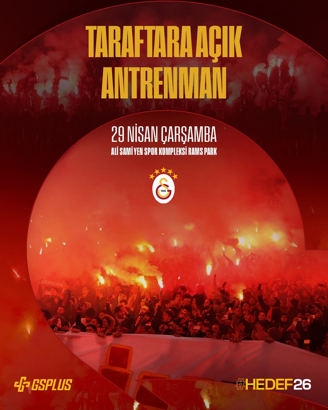 Galatasaray Taraftarı Çarşamba Günü RAMS Park'ta Buluşuyor!