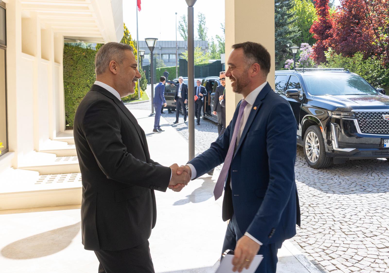 Hakan Fidan, Belçika Dışişleri Bakanı ile Ankara'da buluştu