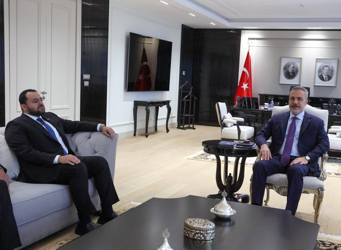 Hakan Fidan Katarlı Bakanı Kabul Etti
