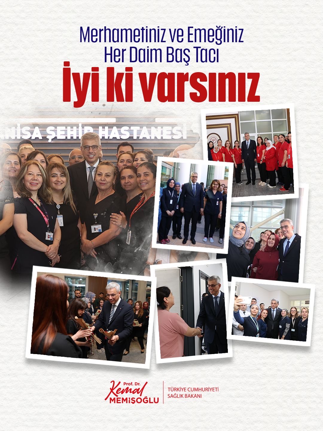 Hemşireler Günü'nde sağlık çalışanlarına teşekkür mesajı
