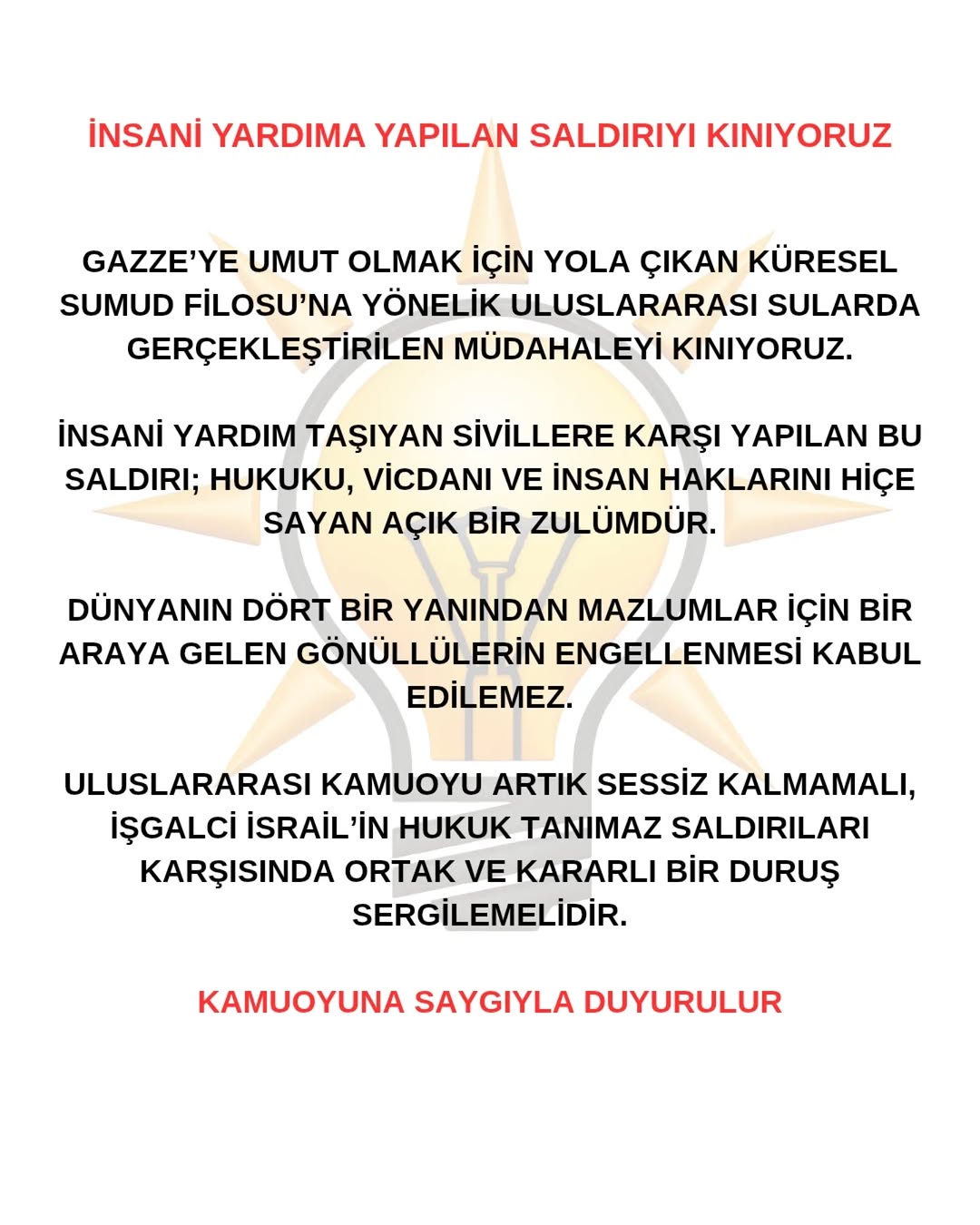 Küresel Sumud Filosu'na Yapılan Müdahale Kınandı