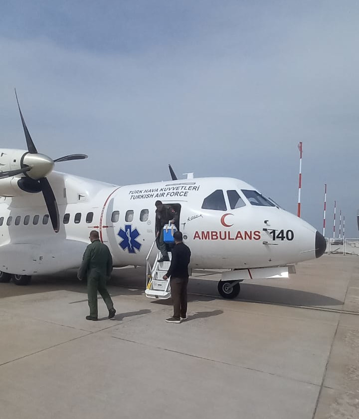 Organ nakli için acil hava ambulansı kullanıldı