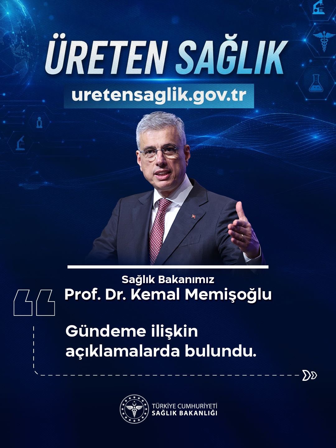 Sağlık Bakanı Kemal Memişoğlu'ndan açıklamalar