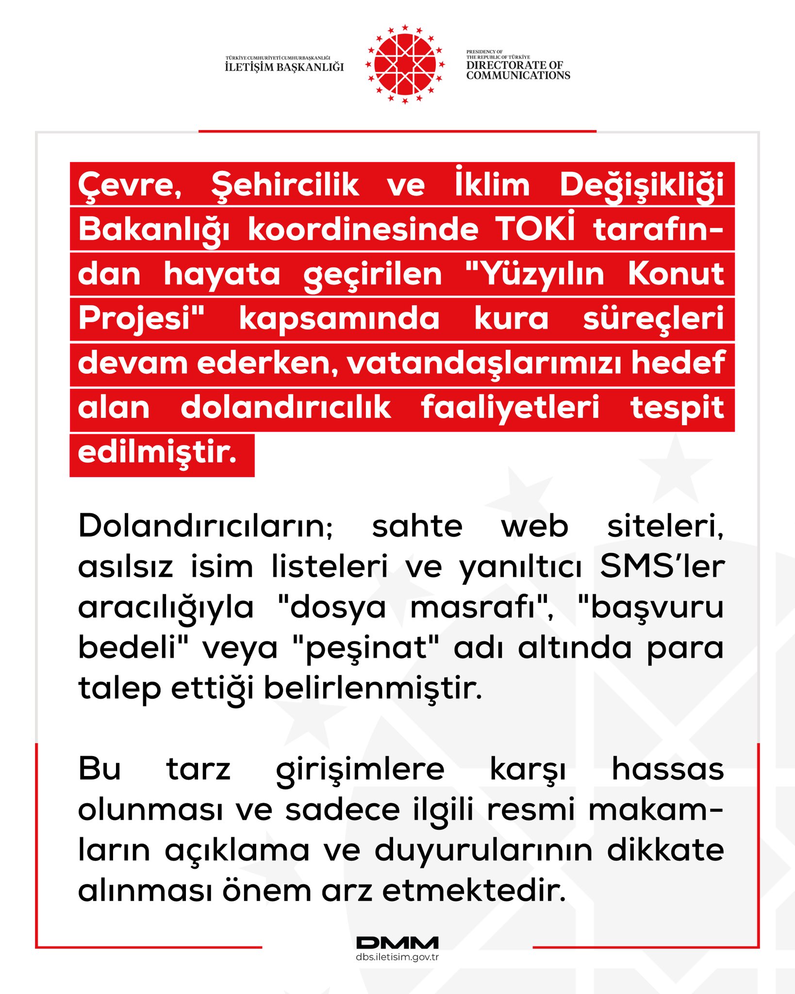 TOKİ konut projesinde dolandırıcılık uyarısı