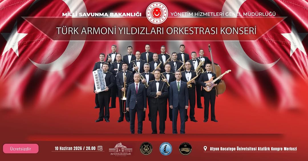 Türk Armoni Yıldızları Orkestrası, Afyon Kocatepe Üniversitesi'nde Sahne Alacak!