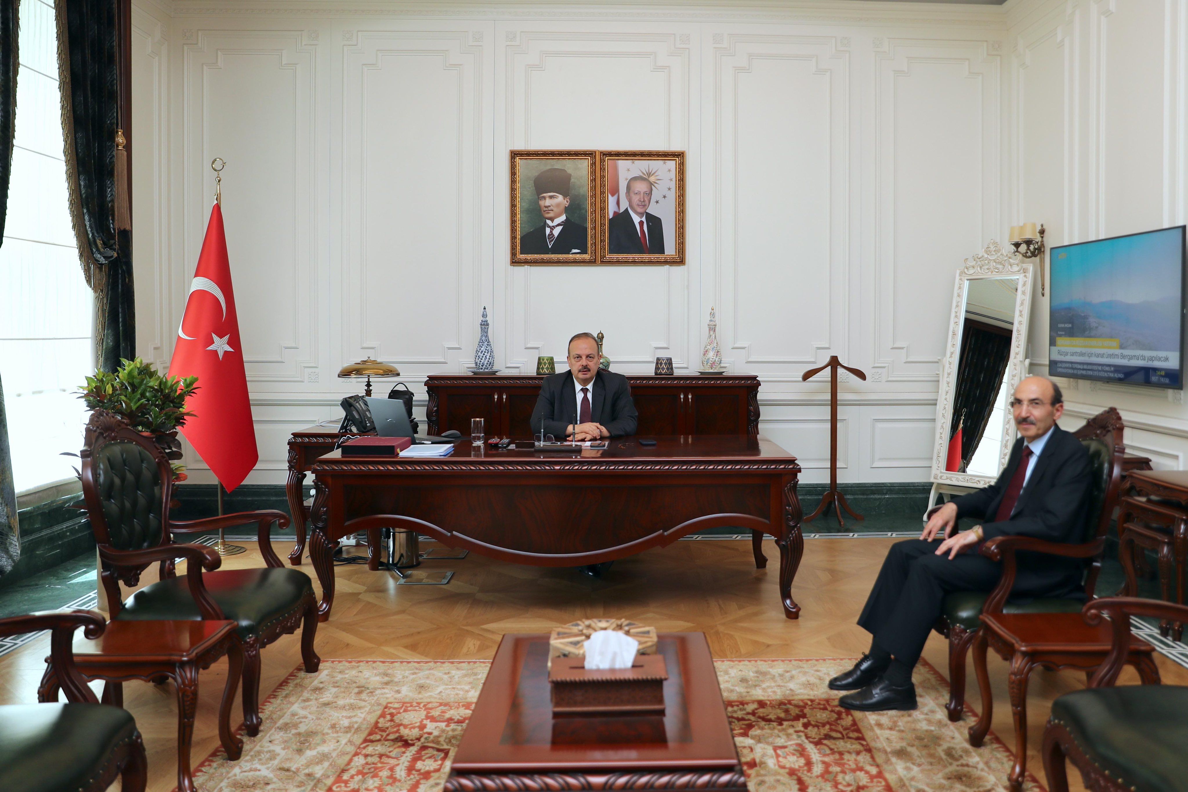 Vali Yakup Canbolat, Deputy Governor Kılıç'ı kabul etti