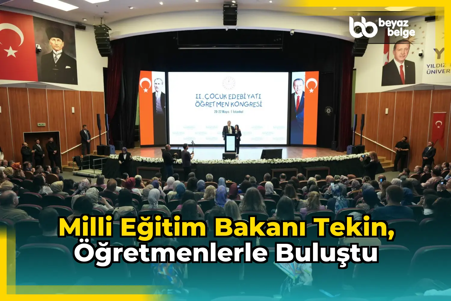 Milli Eğitim Bakanı Tekin, öğretmenlerle buluştu