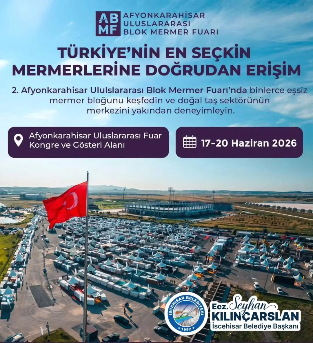 Afyonkarahisar Blok Mermer Fuarı'nda İscehisar Belediyesi Standı