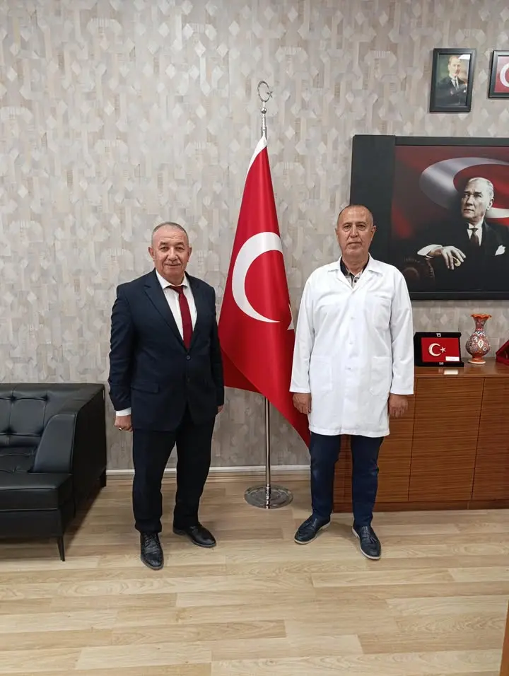 AK Parti Kırıkkale İl Yönetim Kurulu Üyesi İlyas Tuna, Başhekim Dr. Osman Acar'ı Ziyaret Etti