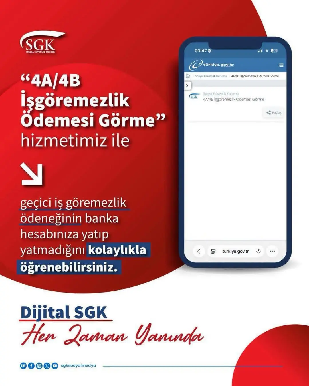 Dijital SGK Her Zaman Yanında!