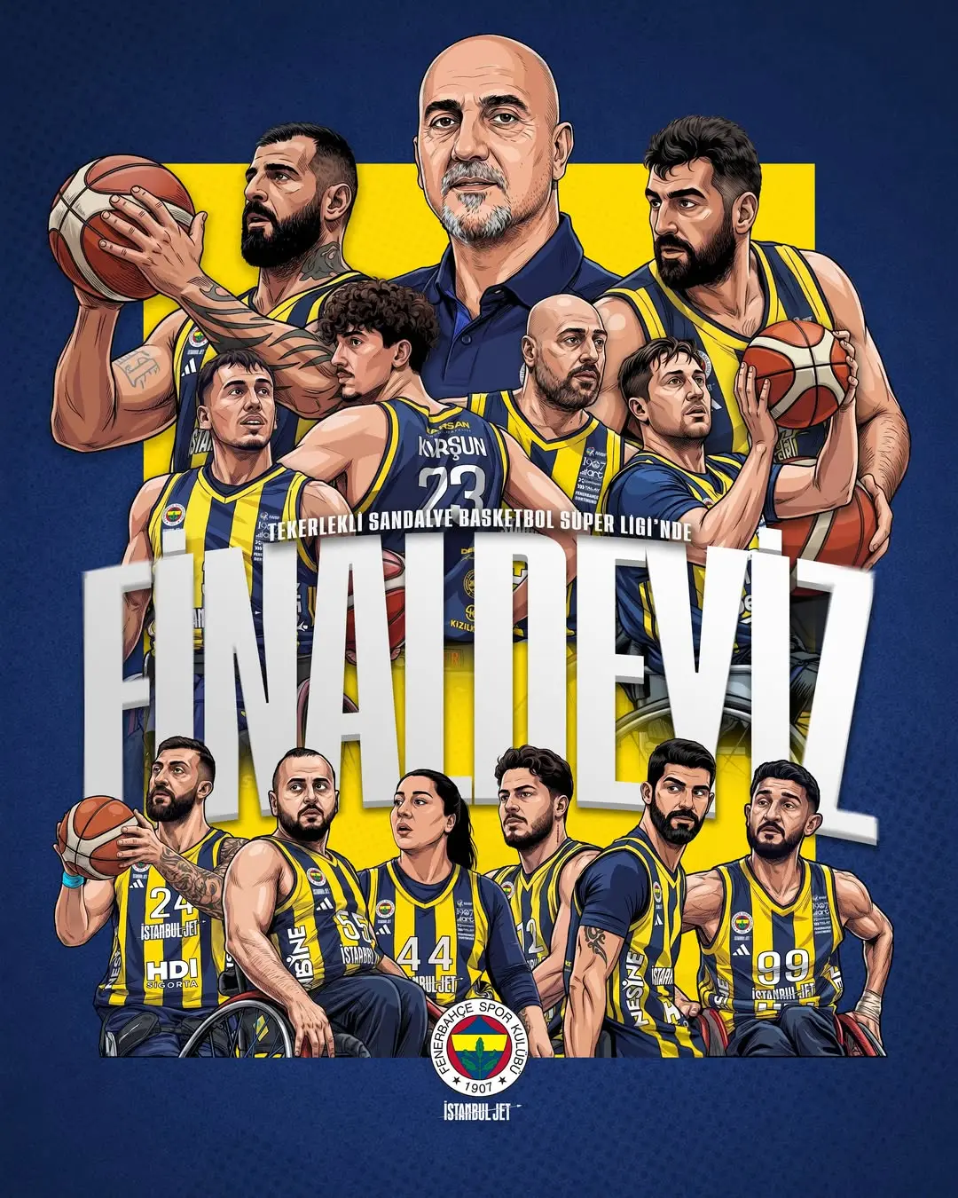 Fenerbahçe Tekerlekli Sandalye Basketbol Takımı Finalde!