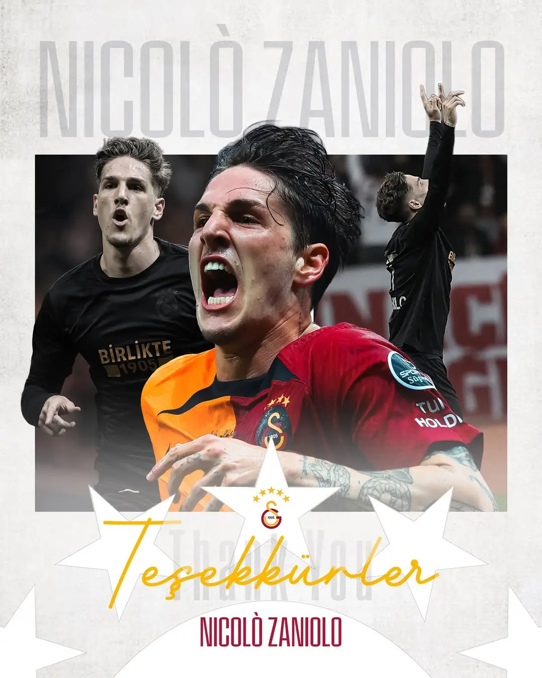 Galatasaray'dan Nicolò Zaniolo'ya Teşekkür