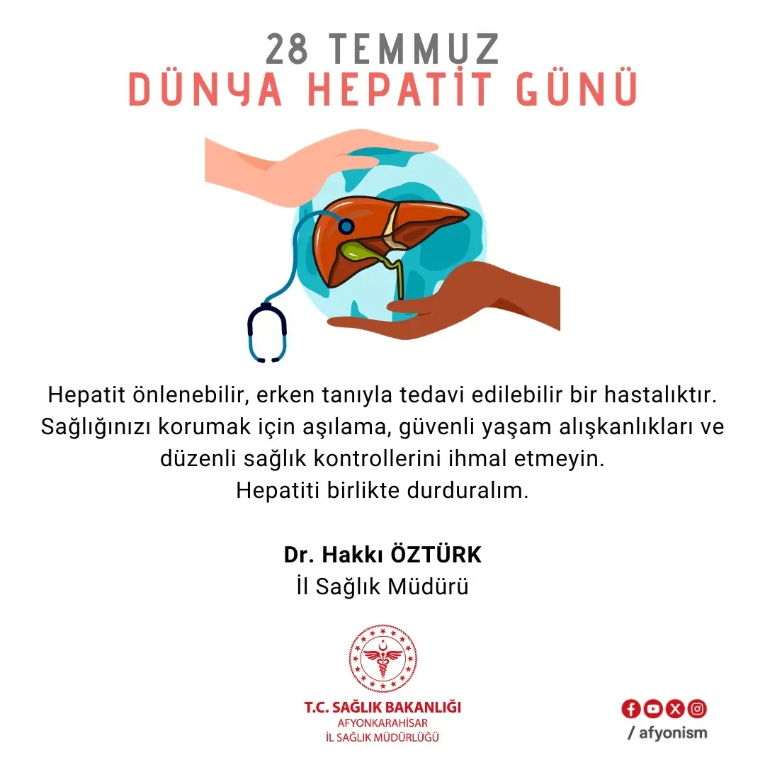 Hepatit Önleme ve Tedavi Edilebilir Bir Hastalıktır