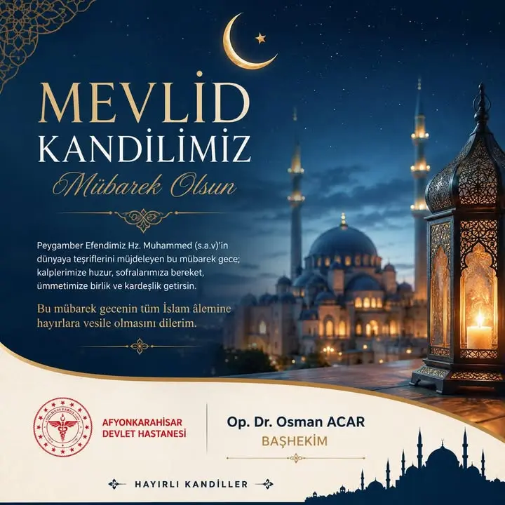 Peygamber Efendimiz Hz. Muhammed'in Dünyaya Teşrifini Kutlayan Mesaj