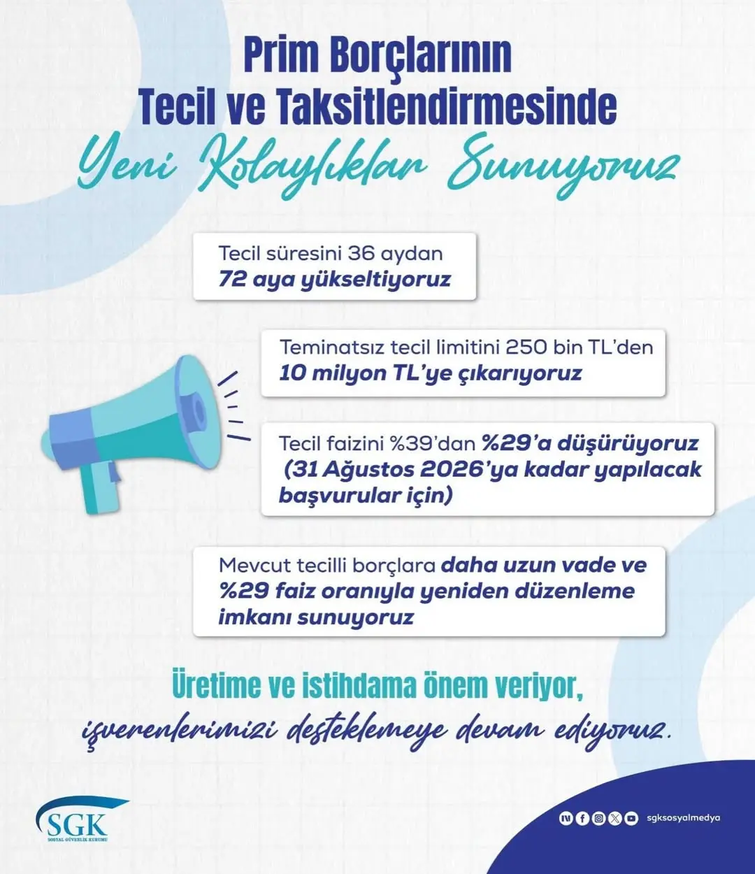 Prim Borçlarının Tecil ve Taksitlendirilmesinde Yeni Düzenleme