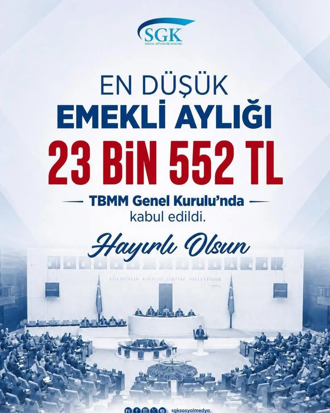 TBMM'den Emekli Aylığına Yükseltme Kararı