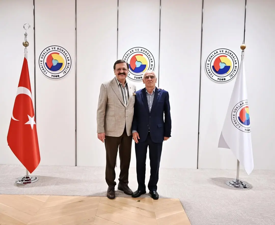 TOBB Başkanı Mustafa Rifat Hisarcıklıoğlu, Trabzon Ticaret ve Sanayi Odası Meclis Başkanı Şadan Eren ile Buluştu