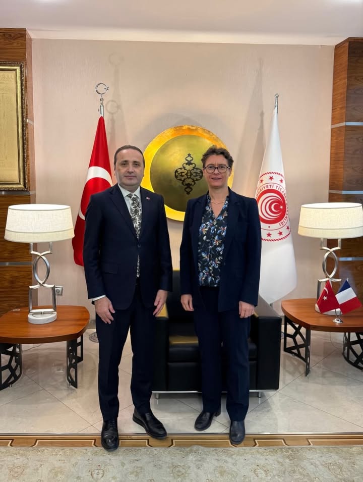 Ticaret Bakan Yardımcısı Mustafa Tuzcu, Fransa Büyükelçisi Isabelle Dumont'u Kabul Etti