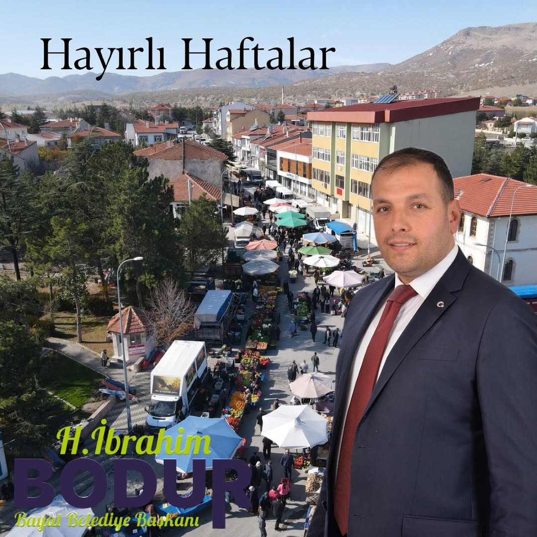 Bayat Belediyesi'nden Yeni Hafta Dileği