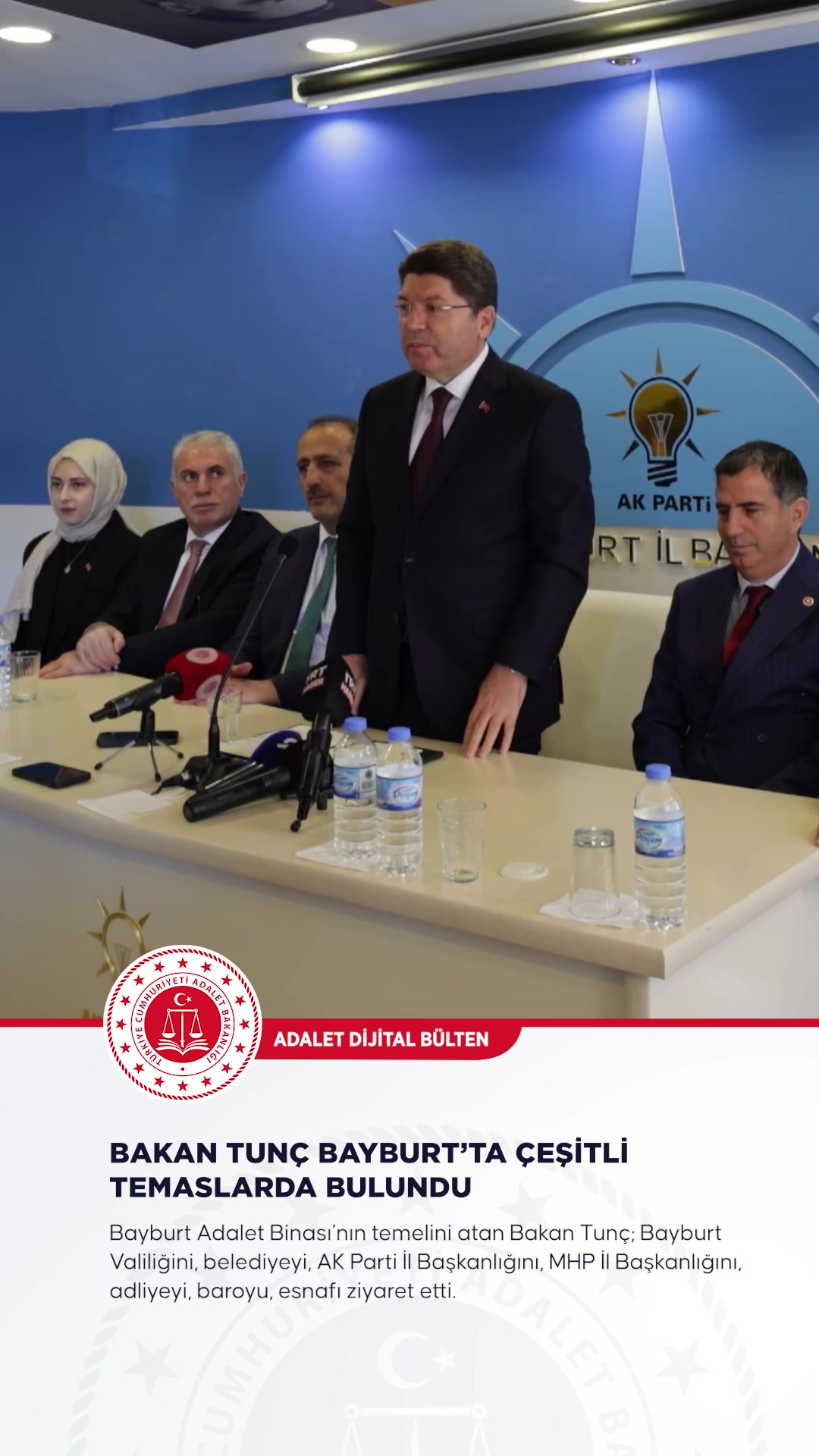 Adalet Bakanlığının Haftalık Gündemi Adalet Dijital Bülten'de