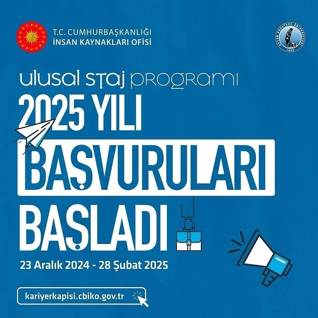 Ulusal Staj Programı 2025 Başvuruları Başladı