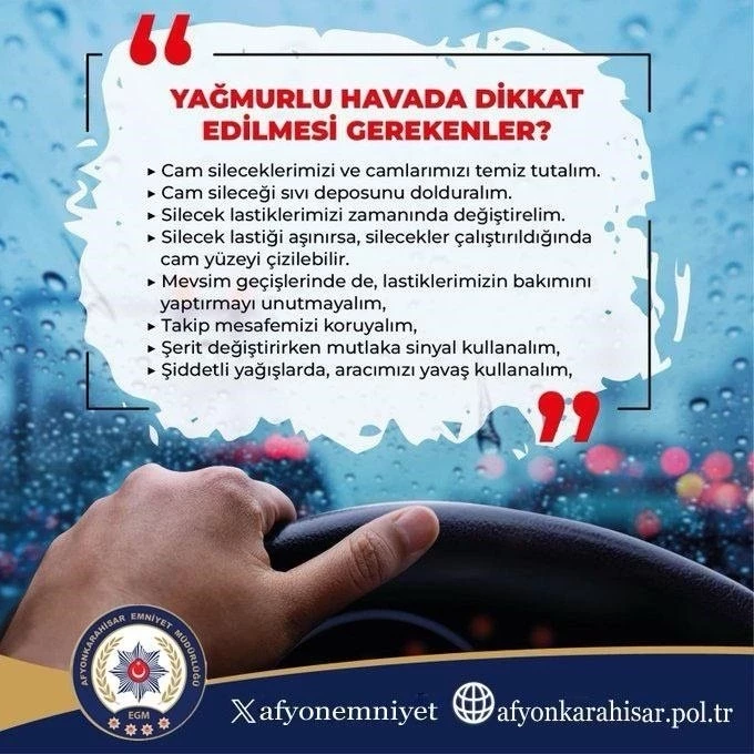 Yağmurlu Havada Araç Sürüşü İçin Hayati Tavsiyeler