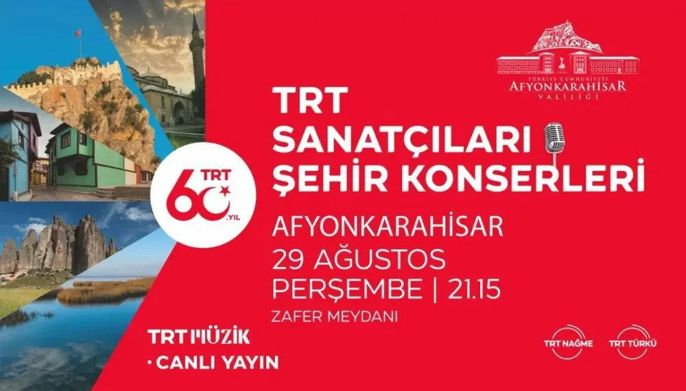 102. Yıl, Afyonkarahisar’da TRT Konseri ile Taçlanıyor