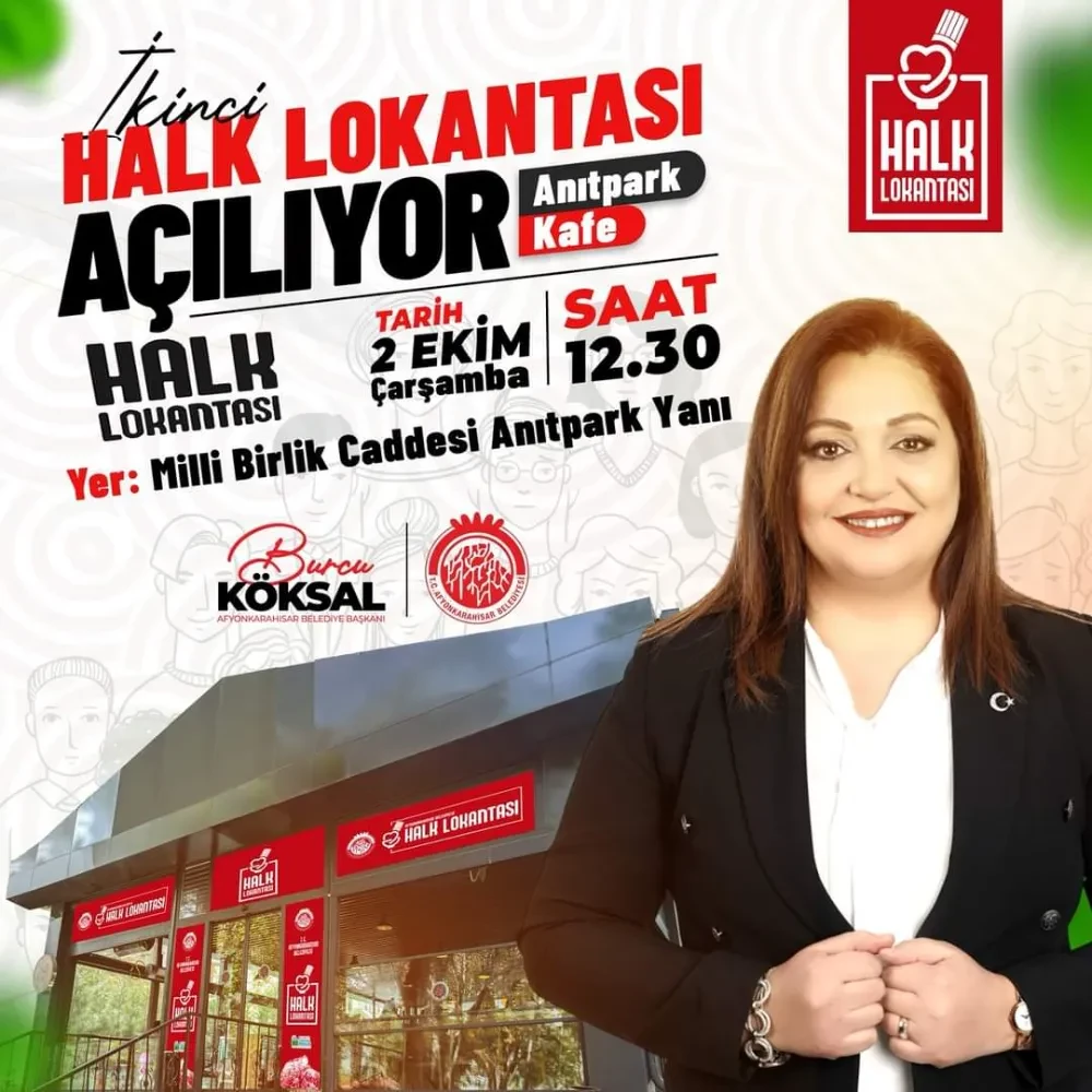 Afyonkarahisar’da Yeni Halk Lokantası Açılıyor